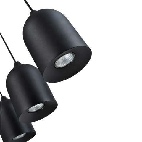 Light Prestige Metalowa lampa wisząca Nilo czarna 3xGU10