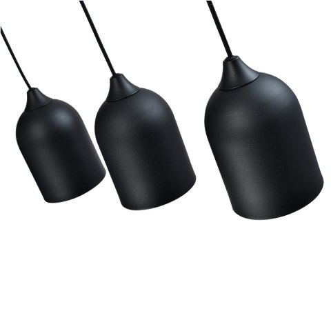 Light Prestige Metalowa lampa wisząca Nilo czarna 3xGU10