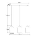 Light Prestige Metalowa lampa wisząca Nilo czarna 3xGU10
