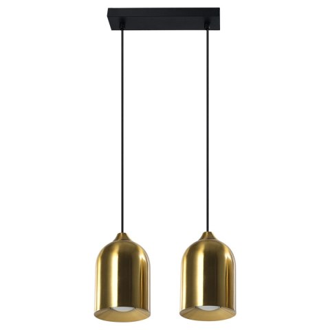 Light Prestige Metalowa lampa wisząca Nilo złota 2xGU10