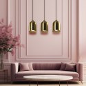Light Prestige Metalowa lampa wisząca Nilo złota 3xGU10