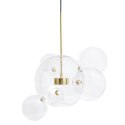 MOOSEE lampa wisząca CAPRI 6 złota - 60 LED, alumiumium, szkło
