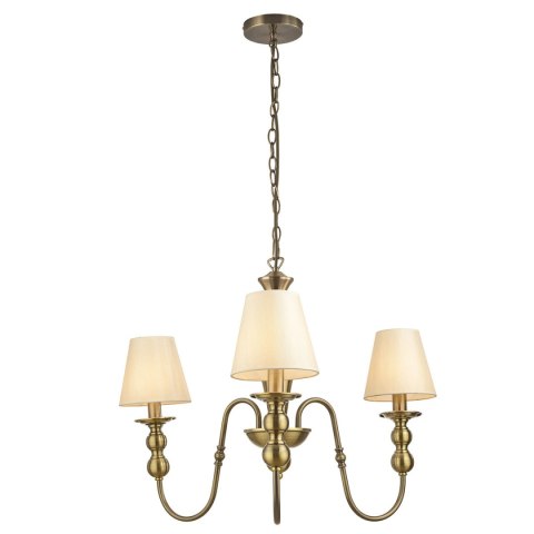 Light Prestige Lampa wisząca Grado złota 3 x E14