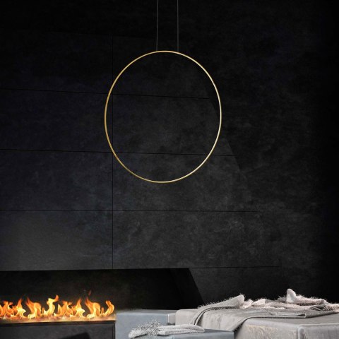 Light Prestige Lampa wisząca Mirror S złota IP44 LED CCT