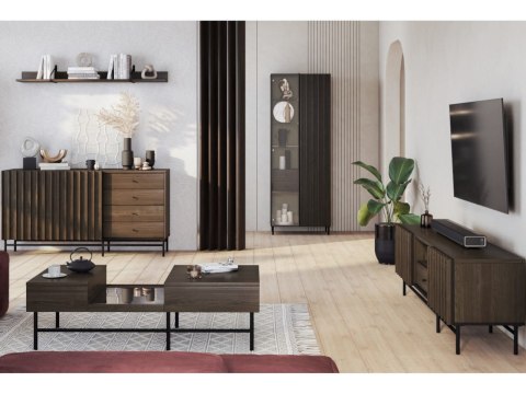Komoda PIEMONTE PE05 jesion portland + czarny