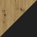 Szafka dolna pod płytę D60PC ELLEN 06 dąb artisan / czarny groszek