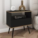 Stolik nocny ARA S54 czarny