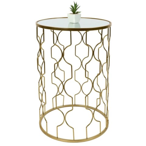 Zestaw 2 stolików Dubai złoty