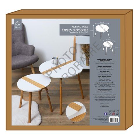 Zestaw 2 stolików kawowych Paraiba