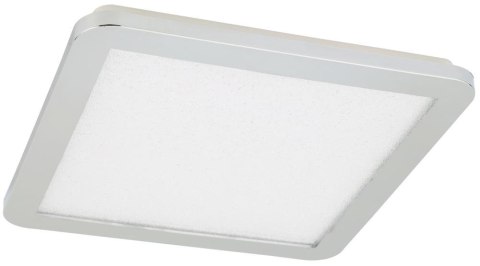Plafon do łazienki NEXIT minimalistyczny - srebrny chromowany 40 cm - plafon z funkcją ściemniania LED 3000K 24W IP44