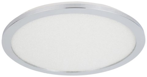 Plafon do łazienki PIXEL minimalistyczny - srebrny chromowany 40 cm - okrągły plafon LED z funkcją ściemniania 3000K 24W IP44