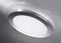 Plafon do łazienki PIXEL minimalistyczny - srebrny chromowany 40 cm - okrągły plafon LED z funkcją ściemniania 3000K 24W IP44