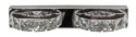 SHIPI LAMPA KINKIET 2X3W LED KRYSZTAŁKI STAL NIERDZEWNA