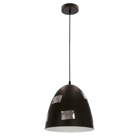 PATCH LAMPA WISZĄCA 29 1X60W E27 CZARNY + CHROMOWANY DEKOR