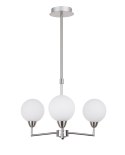 Logos lampa wisząca satynowy 3x25w g9 klosz biały