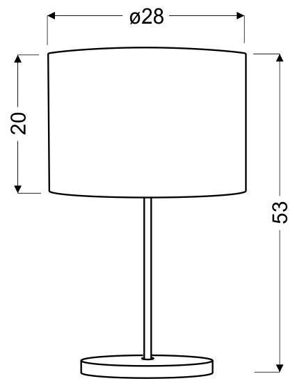 MANHATTAN LAMPA GABINETOWA 1X60W E27