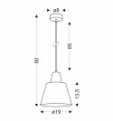 LAMPA WISZĄCA FARO 1 ZIELONY