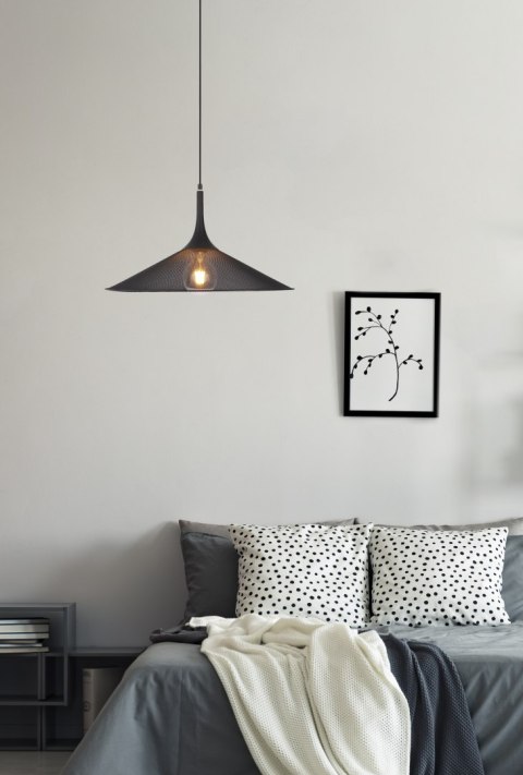 LAMPA WISZACA KIRUNA L 1 CZARNY 110x50x50