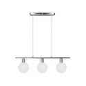 Oden lampa wisząca chromowy 3x40w g9 klosz biały