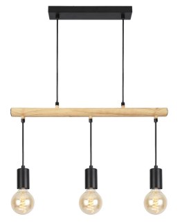 IZZY LAMPA WISZĄCA 3X60W E27 CZARNY