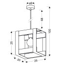 Varna lampa wisząca czarny 1x40w e27 klosz czarny