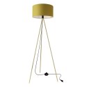 VANTI lampa podłogowa złoty 1x40W E27 abażur limonkowy
