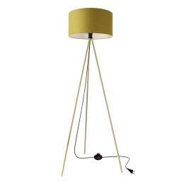 VANTI lampa podłogowa złoty 1x40W E27 abażur limonkowy