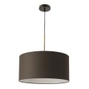 VANTI lampa wisząca sufitowa 1x40W E27 czarna oprawa abażur grafitowy nowoczesna elegancka do salonu sypialni kuchni jadalni min