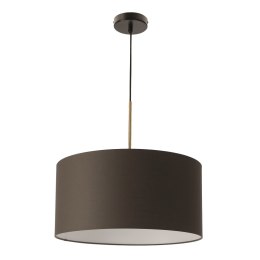 VANTI lampa wisząca sufitowa 1x40W E27 czarna oprawa abażur grafitowy nowoczesna elegancka do salonu sypialni kuchni jadalni min