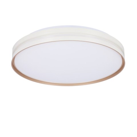 MONTANA LAMPA SUFITOWA PLAFON BIAŁY+ZŁOTY 24W LED 40 CM KLOSZ BIAŁY