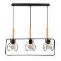 Franita lampa wisząca czarny 3x40W E27 klosz czarny