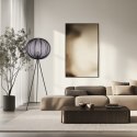 MELLOW lampa podłogowa czarny 1x40W E27 abażur mist 52 czarny kula