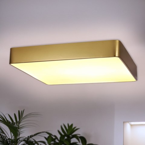 QUATTRO LAMPA PLAFON KWADRATOWY 30X30 12W LED ZŁOTY IP44