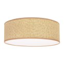 SFONDO lampa sufitowa beżowa 38 cm 2x40W E27 abażur liberica nowoczesna lampa sufitowa do salonu sypialni biura oświetlenie wnęt