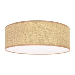 SFONDO lampa sufitowa beżowa 38 cm 2x40W E27 abażur liberica nowoczesna lampa sufitowa do salonu sypialni biura oświetlenie wnęt