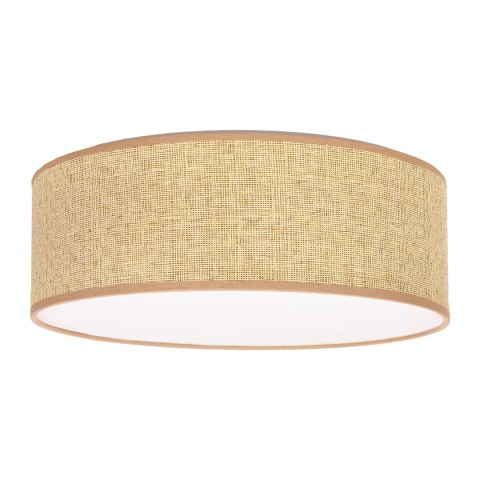 SFONDO lampa sufitowa beżowa 38 cm 2x40W E27 abażur liberica nowoczesna lampa sufitowa do salonu sypialni biura oświetlenie wnęt