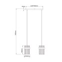 Light Prestige Lampa wisząca Vetro złota 2xE14