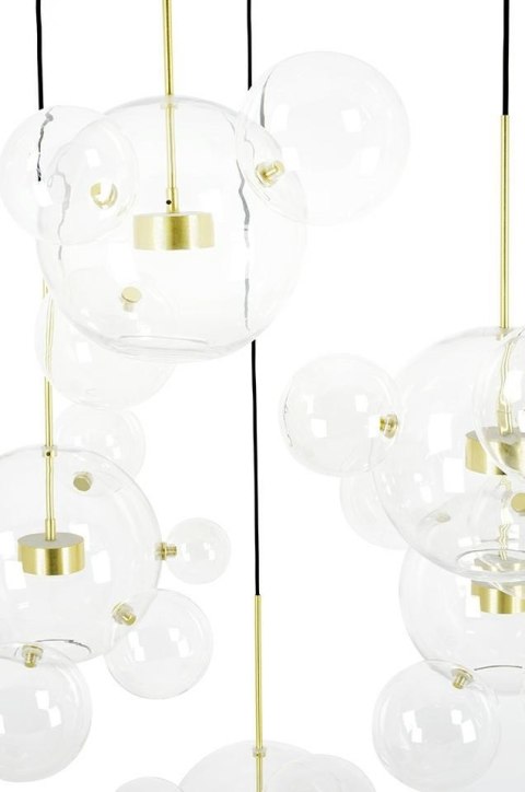 MOOSEE Lampa wisząca CAPRI DISC 5 złota - 300 LED, aluminium, szkło