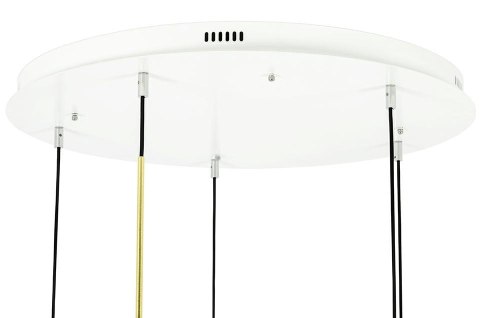 MOOSEE Lampa wisząca CAPRI DISC 5 złota - 300 LED, aluminium, szkło