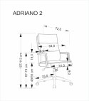 ADRIANO 2 fotel obrotowy czarny