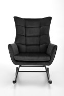 BAZALTO fotel bujany czarny