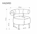 HAZARD fotel wypoczynkowy, beżowy