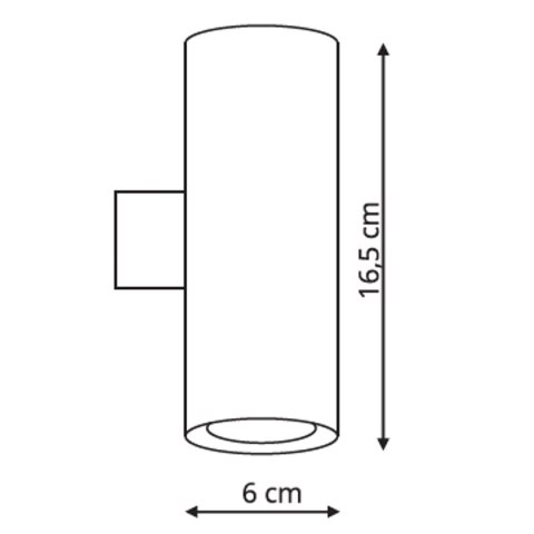Light Prestige Kinkiet Torre biały 2xGU10