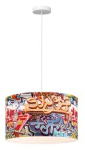 Light Prestige Lampa wisząca Graffiti wielokolorowa 1xE27