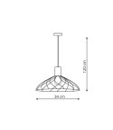 Light Prestige Lampa wisząca Moderno czarna 1xGU10