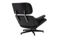 Fotel LOUNGE HM czarny / czarny jesion