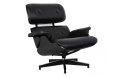 Fotel LOUNGE HM czarny / czarny jesion