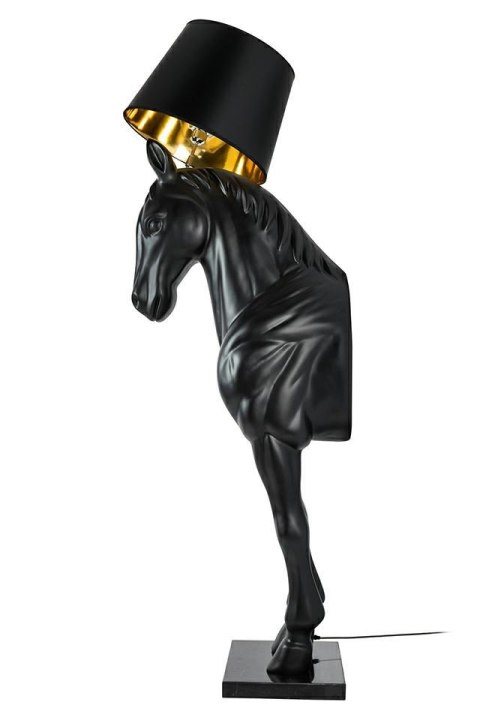 MOOSEE lampa podłogowa KOŃ HORSE STAND M czarna - włókno szklane