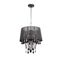 Light Prestige Lampa wisząca Mona czarna 5xE14