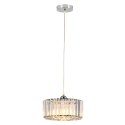 Light Prestige Okrągła lampa wisząca Vetro chrom 1xE27